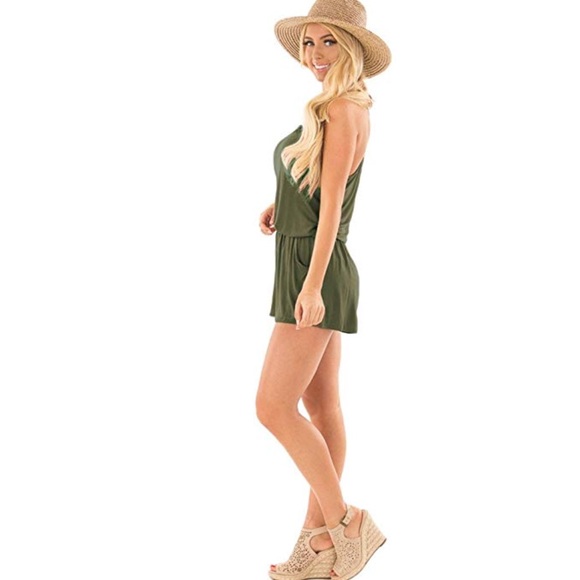 Beautiful women sleeveless spaghetti strap romper - Picture 2 of 4